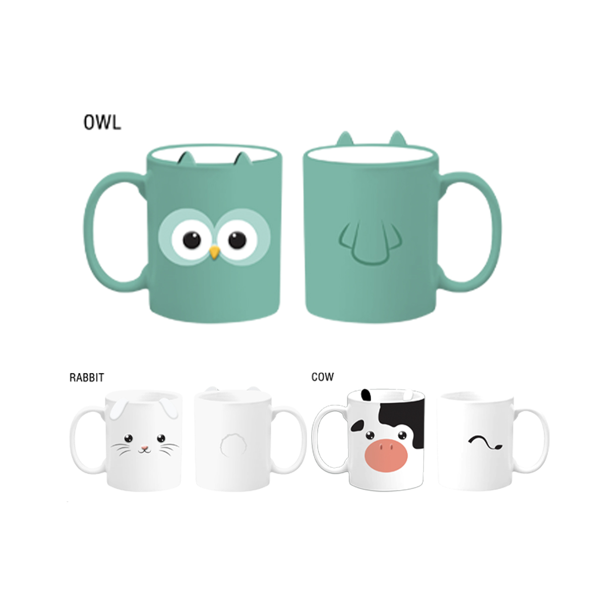 3D Animals Bowl and Cup
